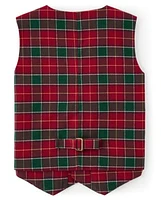 Boys Plaid Vest - Holiday Traditions