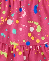 Girls Paint Splatter Skort - Future Artist