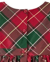 Girls Matching Family Plaid Dress - Holiday Traditions