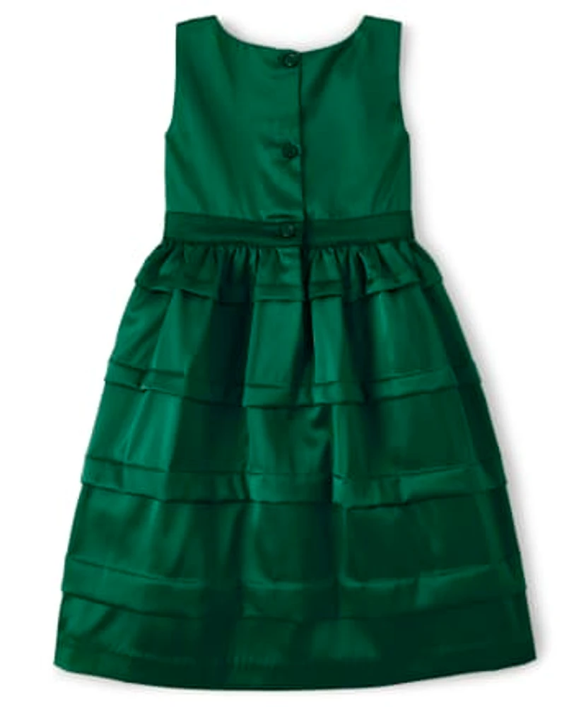 Girls Tiered Dress - Holiday Traditions