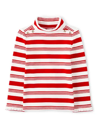 Girls Striped Turtleneck - Holiday Express