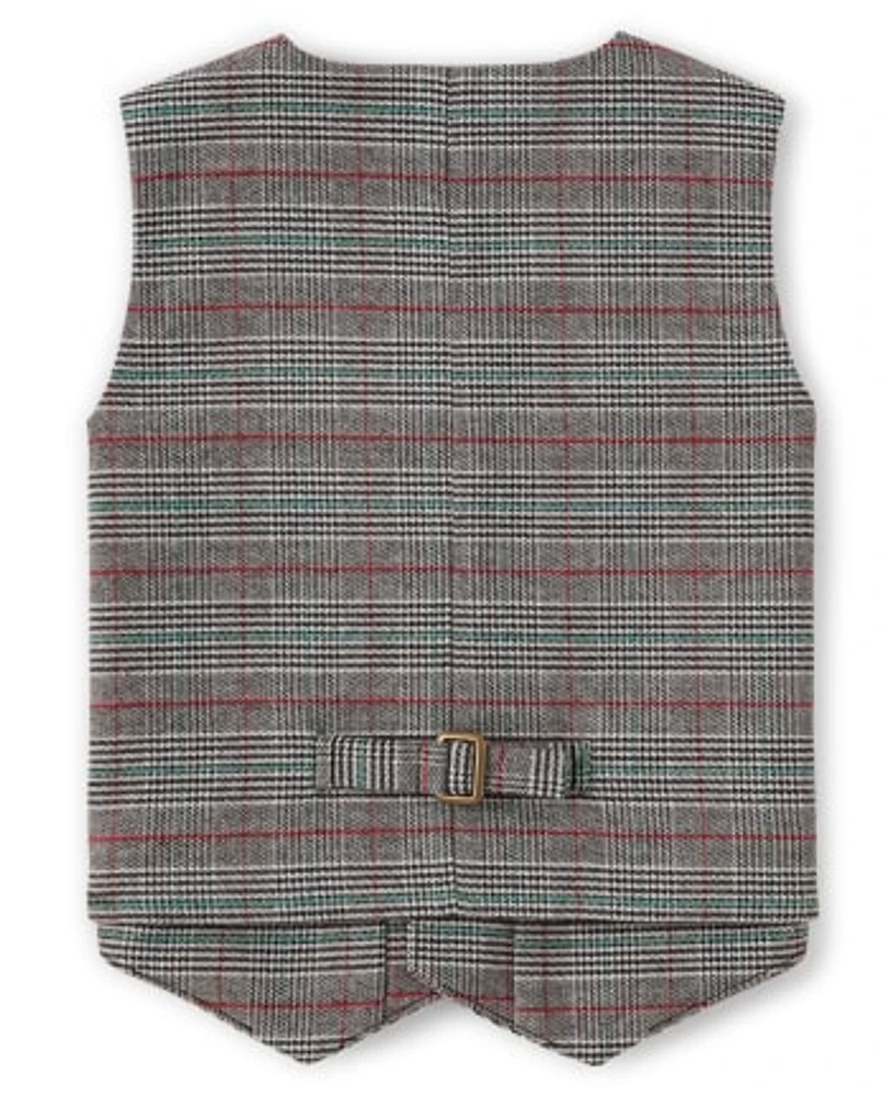 Boys Plaid Vest - Perfect Present