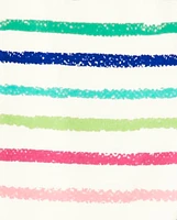 Girls Rainbow Striped Leggings - Future Artist