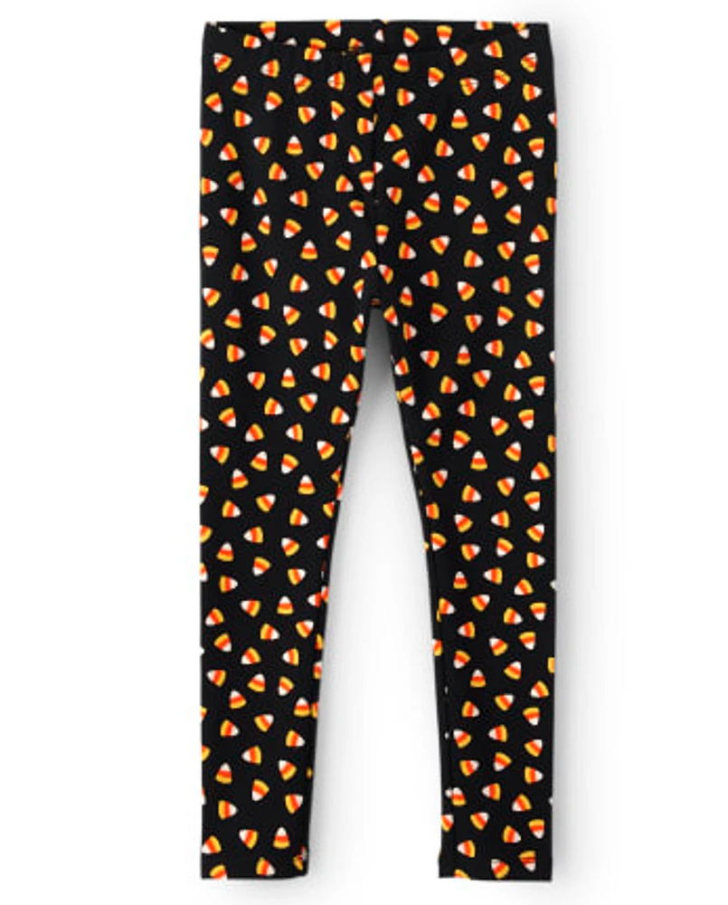 Girls Candy Corn Leggings - Trick or Treat