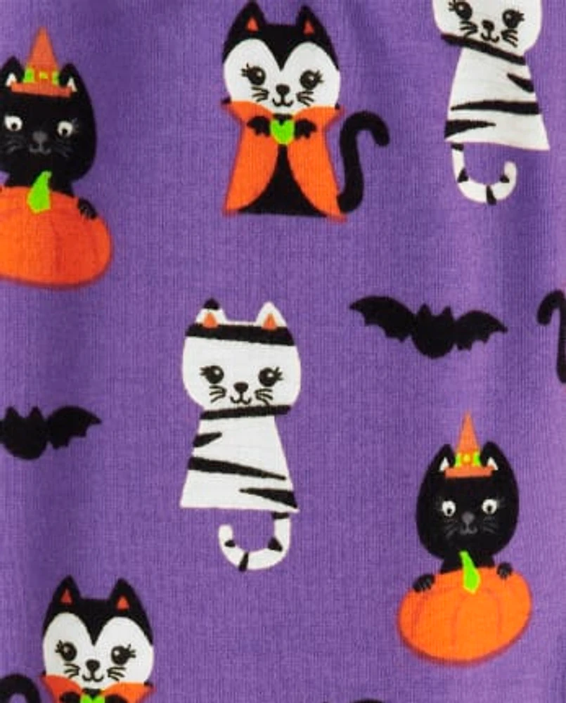 Girls Cat Leggings - Trick or Treat