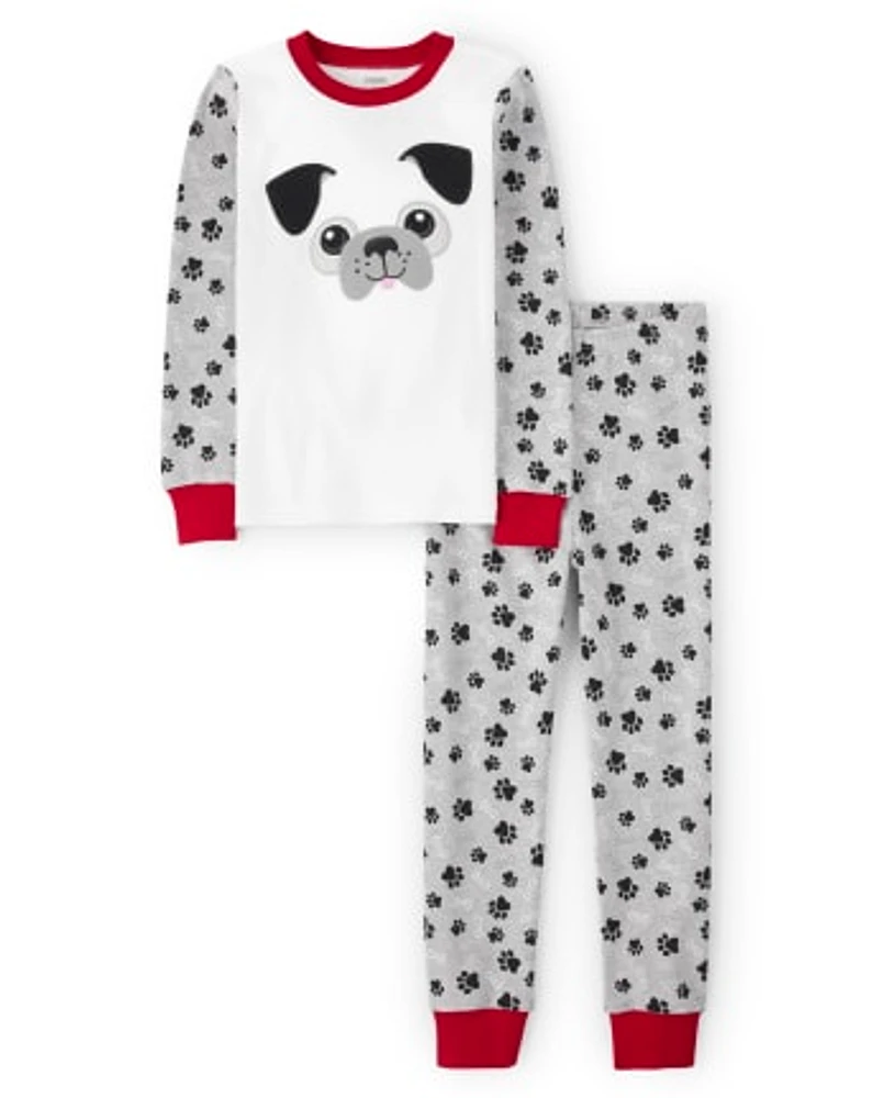 Boys Pug Snug Fit Cotton Pajamas - Gymmies