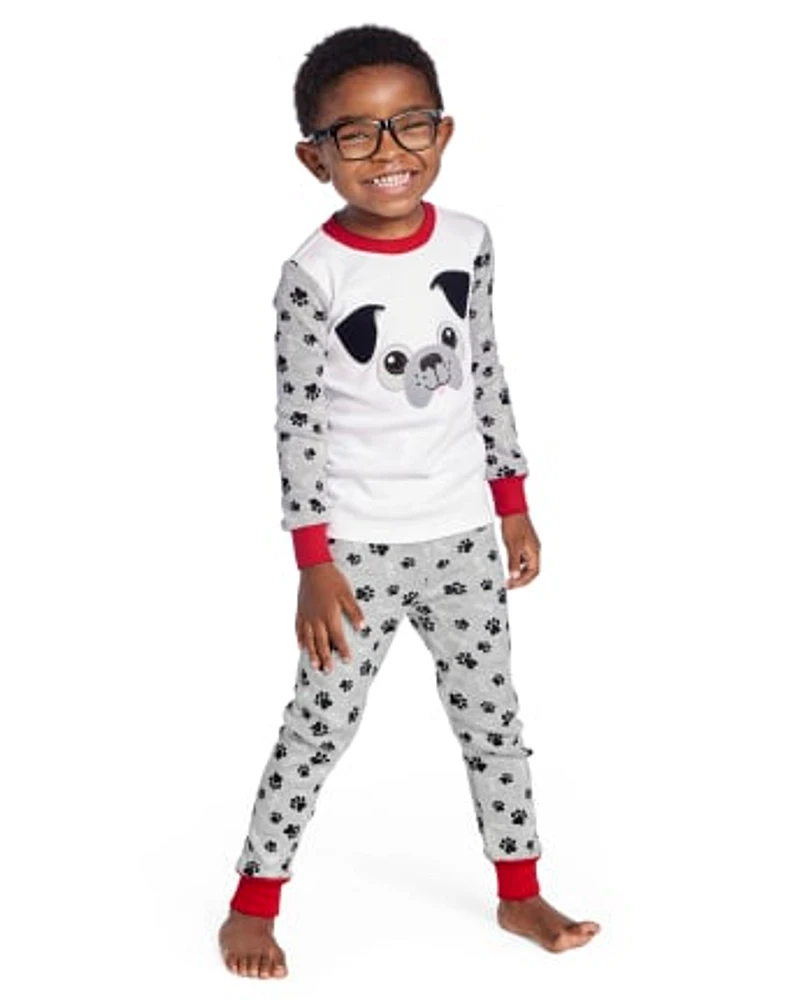 Boys Pug Snug Fit Cotton Pajamas - Gymmies