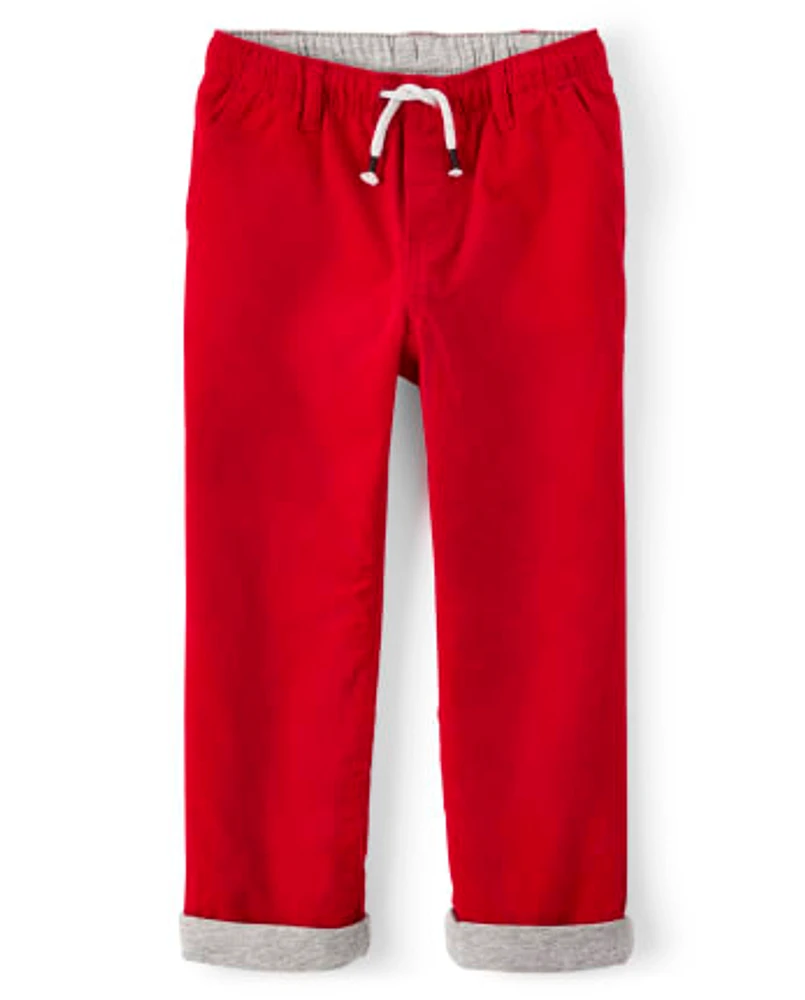 Boys Corduroy Pull On Pants - Holiday Express