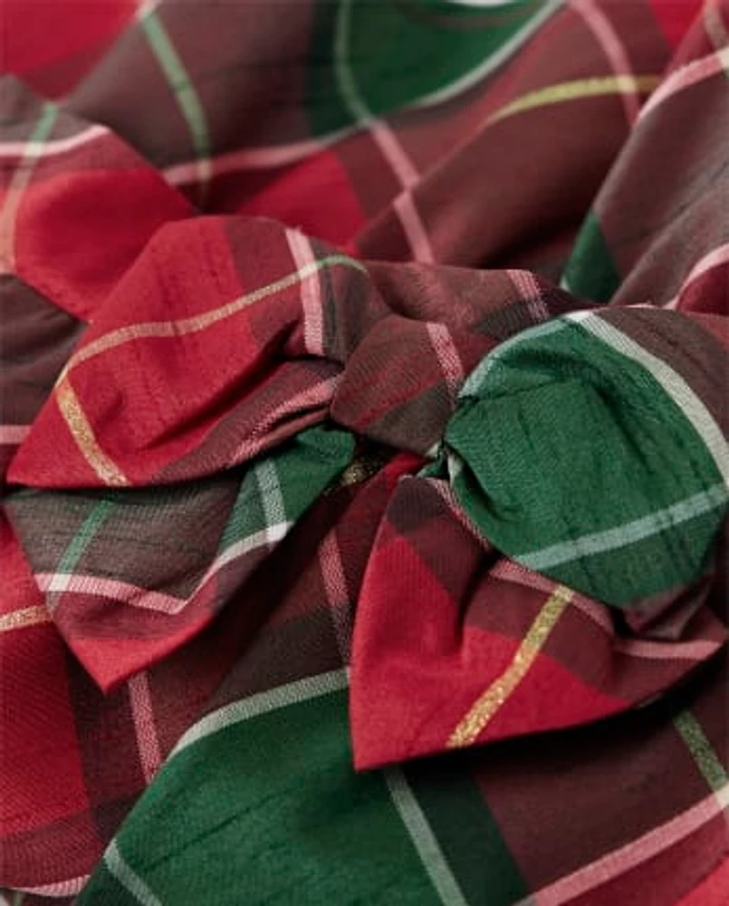 Girls Plaid Ruffle Skirt - Holiday Traditions