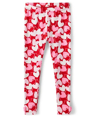 Leggings Fille Heart - Valentine Cutie