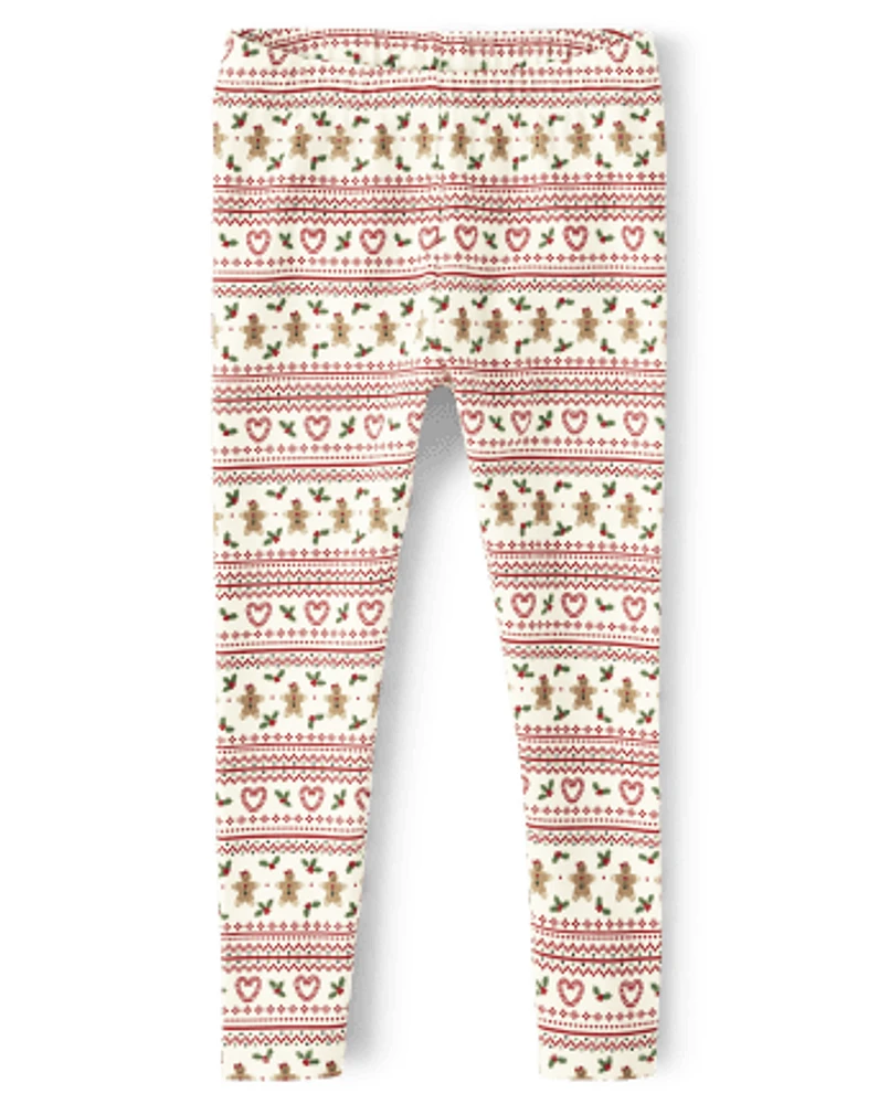 Leggings en jacquard Gingerbread pour fille - House