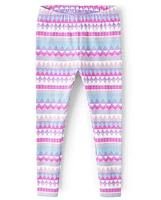 Girls Geometric Leggings - Unicorn Princess