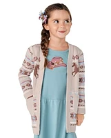 Girls Horse Fairisle Cardigan - Little Rocky Mountain