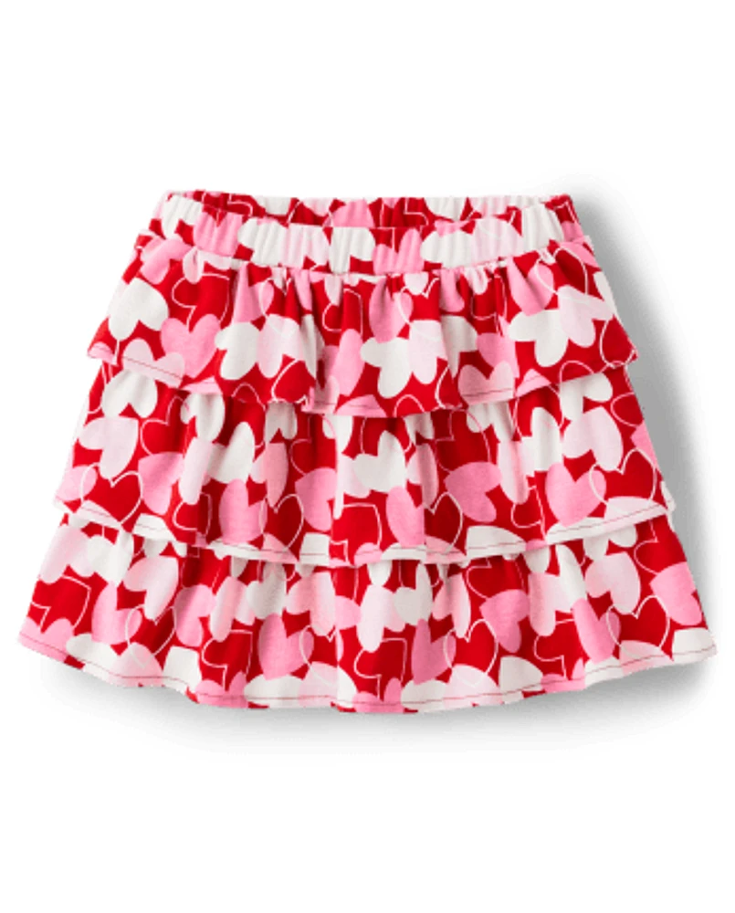 Girls Heart Skort - Valentine Cutie