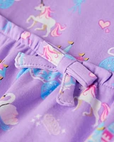 Girls Castle Babydoll Top - Unicorn Princess