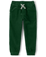 Boys Corduroy Pull On Pants - Gingerbread House