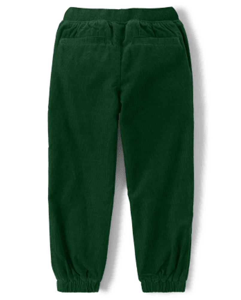 Boys Corduroy Pull On Pants - Gingerbread House