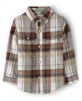 Boys Plaid Snap Front Shirt - Little Rocky Mountain