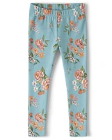 Girls Floral Leggings - Little Rocky Mountain