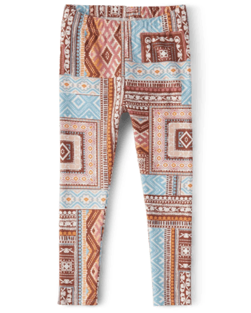 Girls Patchwork Leggings - Little Rocky Mountain