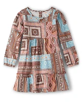 Girls Patchwork Ruffle Dress - Little Rocky Mountain