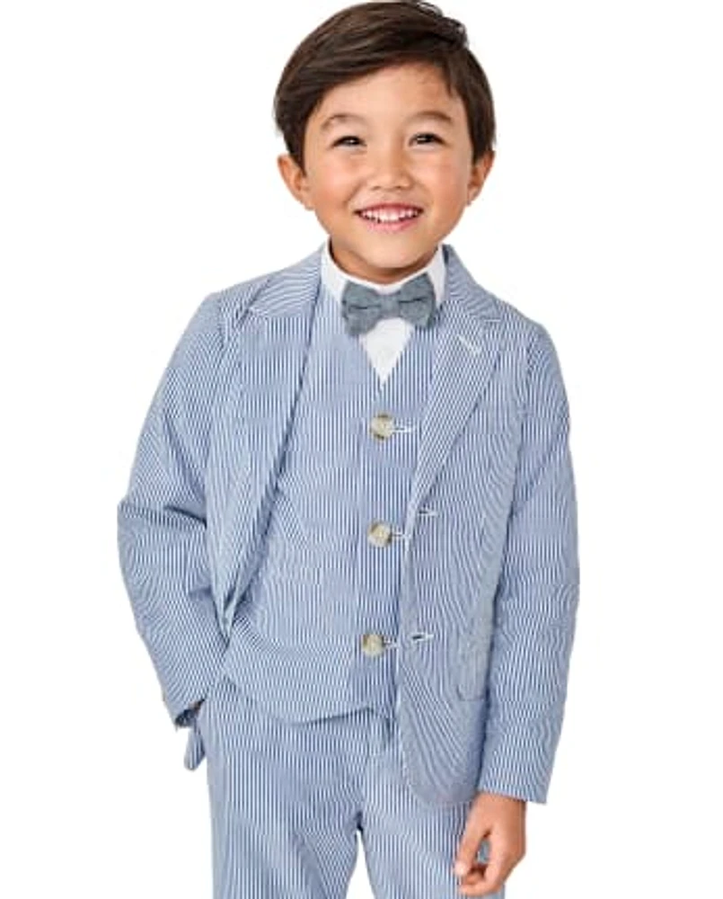 Boys Seersucker Blazer - All Dressed Up