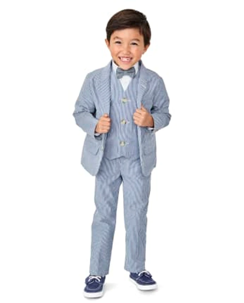 Boys Seersucker Dress Pants - All Dressed Up