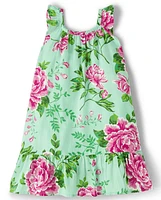 Girls Floral Ruffle Cover-Up - Splish-Splash