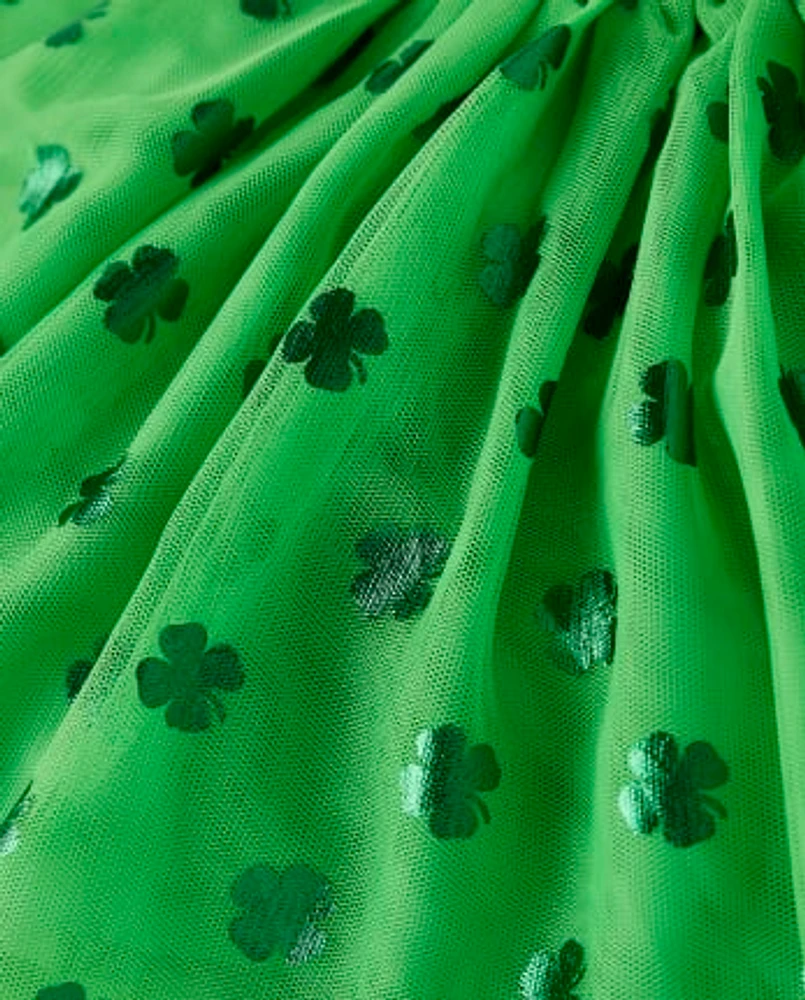 Girls Shamrock Tutu Skirt - Little Leprechaun