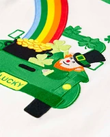 Boys Embroidered St. Patrick's Day Top - Little Leprechaun