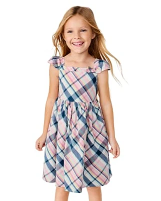 Girls Matching Family Plaid Dress - Spring Celebrations