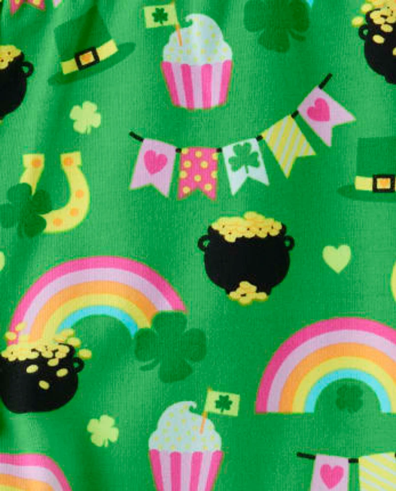 Girls St. Patrick's Day Leggings - Little Leprechaun