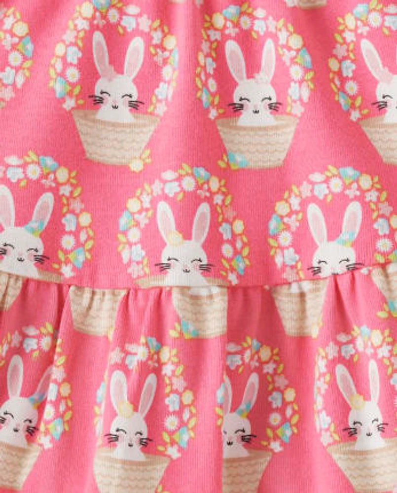 Girls Bunny Peplum Skort - Spring Celebrations