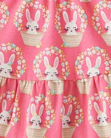 Girls Bunny Peplum Skort - Spring Celebrations