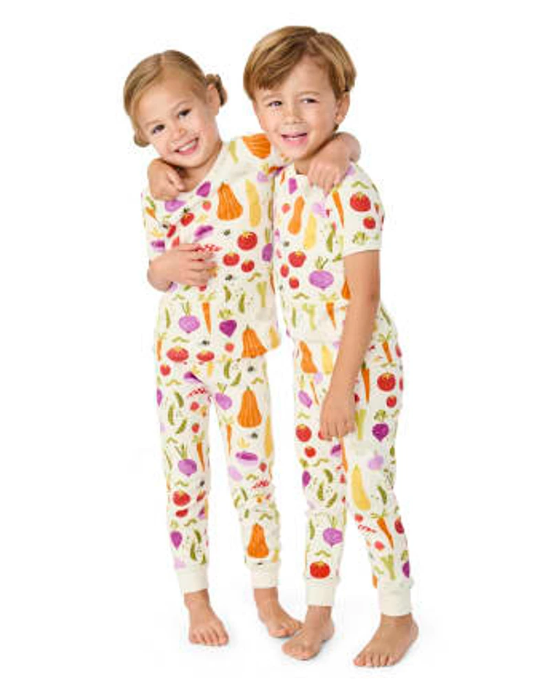 Kids Vegetable Snug Fit Cotton Pajamas - Gymmies