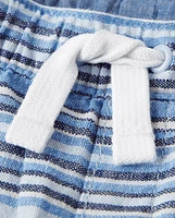 Boys Striped Pull On Shorts - Sandy Shores