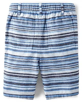 Boys Striped Pull On Shorts - Sandy Shores