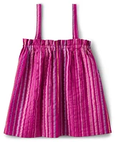 Girls Striped Tank Top - Island Spice