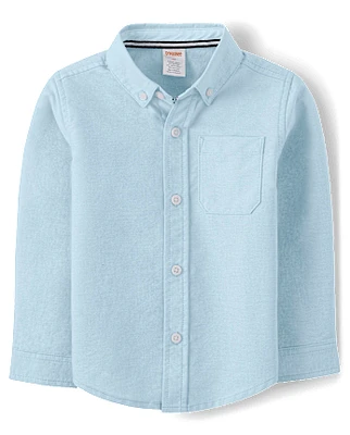 Boys Wrinkle Resistant Button Down Shirt - Uniform