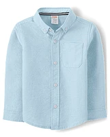 Boys Wrinkle Resistant Button Down Shirt - Uniform