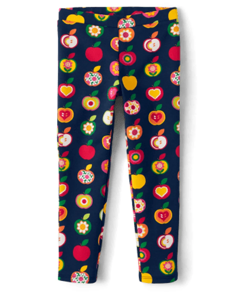 Girls Apple Ponte Jeggings - Orchard