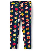 Girls Apple Ponte Jeggings - Orchard