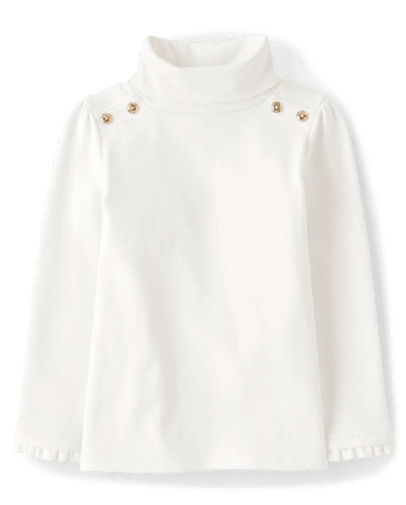 Girls Turtleneck Top - Little Essentials