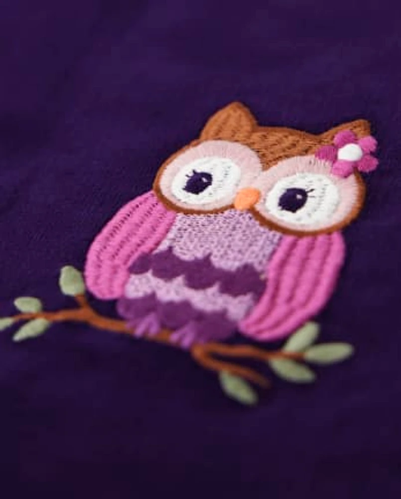 Girls Applique Owl Corduroy Skirtall - Magical Meadow