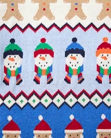 Robe pull jacquard Fille de Noël - Très Joyeux