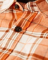 Boys Plaid Twill Button Up Shirt - Lil' Pumpkin