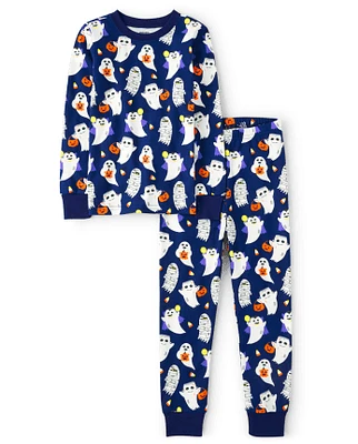 Boys Ghost Snug Fit Cotton Pajamas - Gymmies