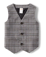 Boys Plaid Vest - Winter Wonderland