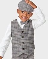 Boys Plaid Vest - Winter Wonderland