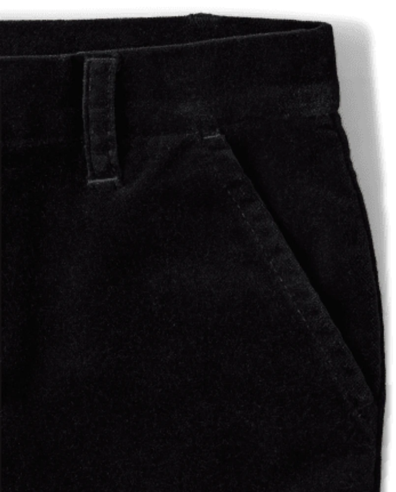 Boys Velvet Dress Pants